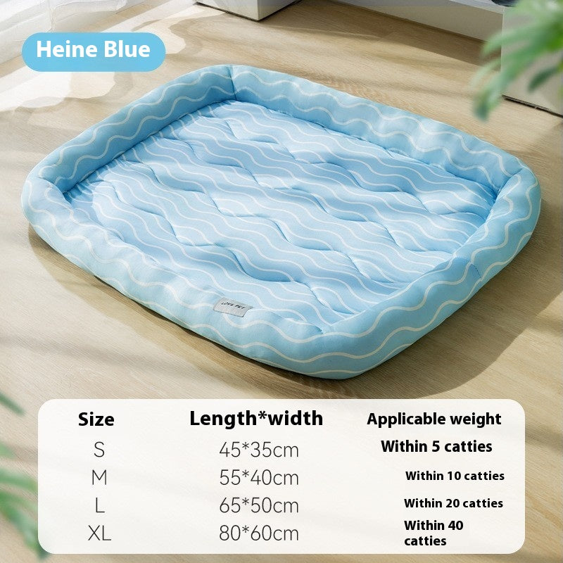 Breathable Rattan Pet Cooling Nest | Summer Ice Silk Cat & Dog Mat