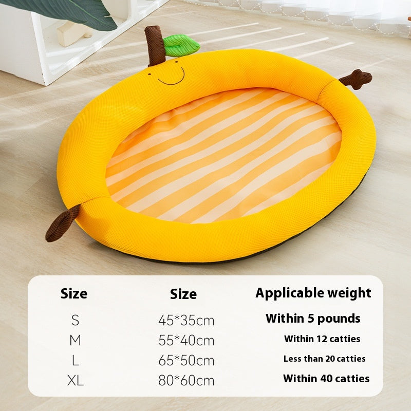 Breathable Rattan Pet Cooling Nest | Summer Ice Silk Cat & Dog Mat