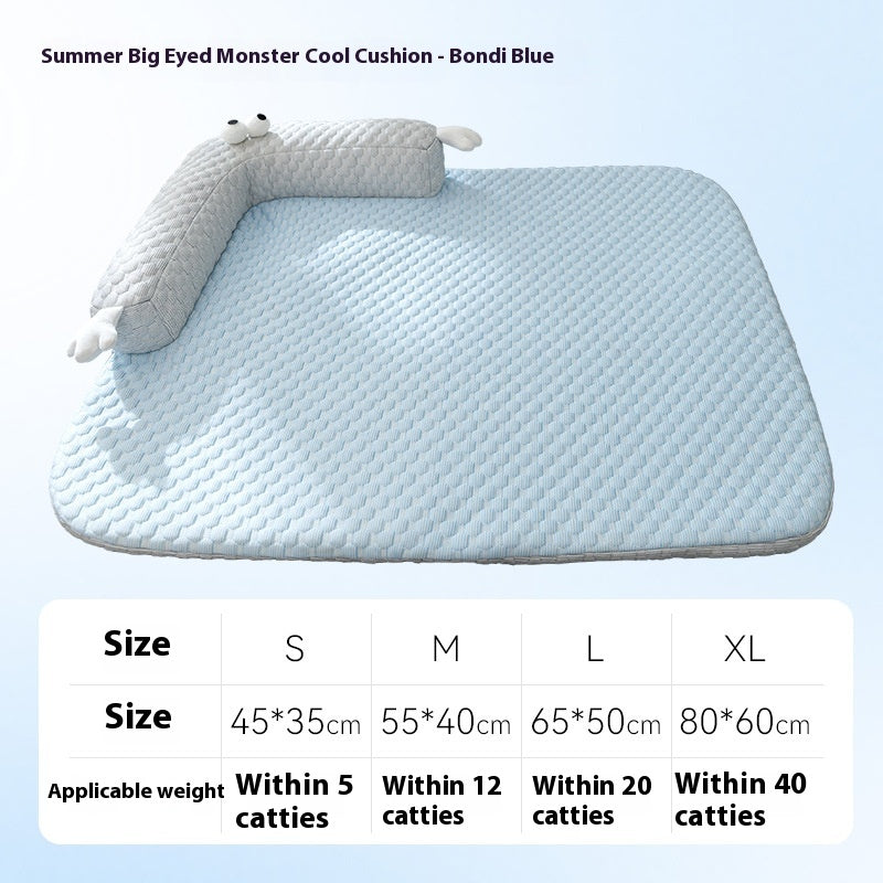 Breathable Rattan Pet Cooling Nest | Summer Ice Silk Cat & Dog Mat