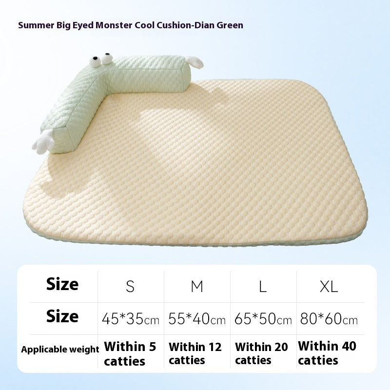 Breathable Rattan Pet Cooling Nest | Summer Ice Silk Cat & Dog Mat