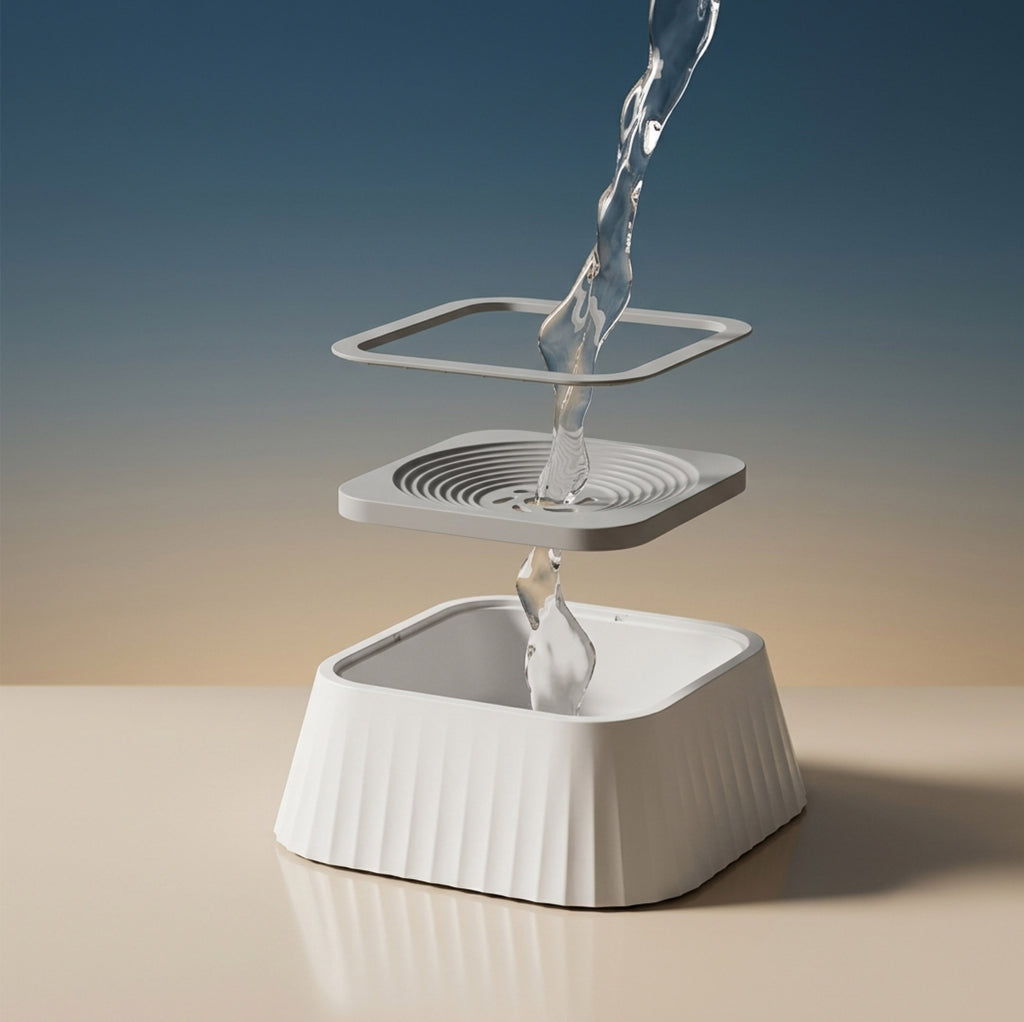 Anti-Spill Floating Pet Water Bowl | Zero-Splash Dog & Cat Drinker