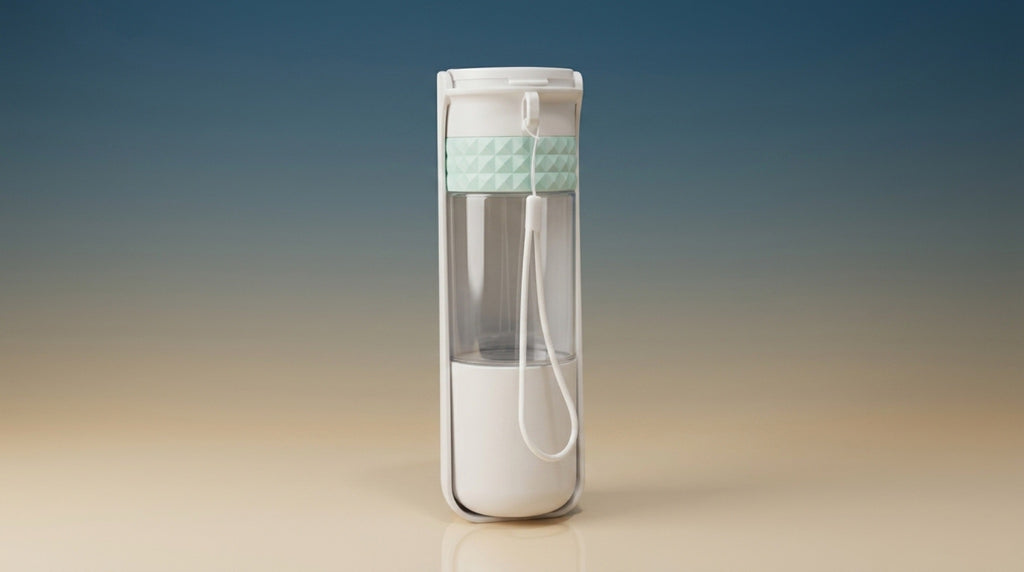 Portable Pet Water Bottle 2-in-1 Dispenser | Leak-Proof Dog Travel Bowl