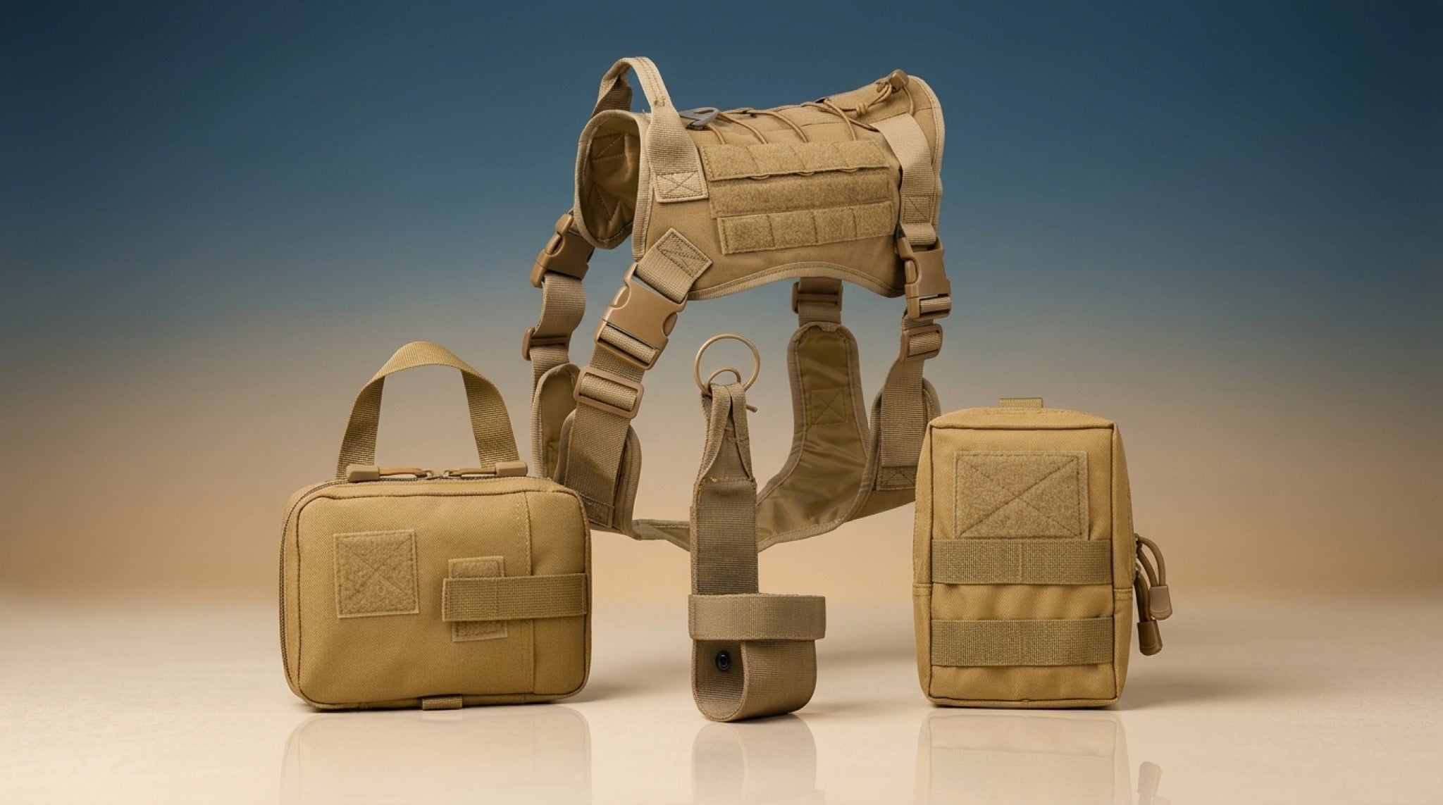Premium Camouflage Tactical Dog Vest | Outdoor Training & Field Harness