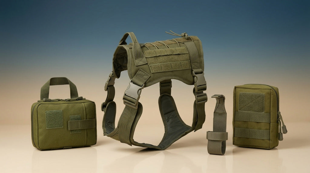 Premium Camouflage Tactical Dog Vest | Outdoor Training & Field Harness