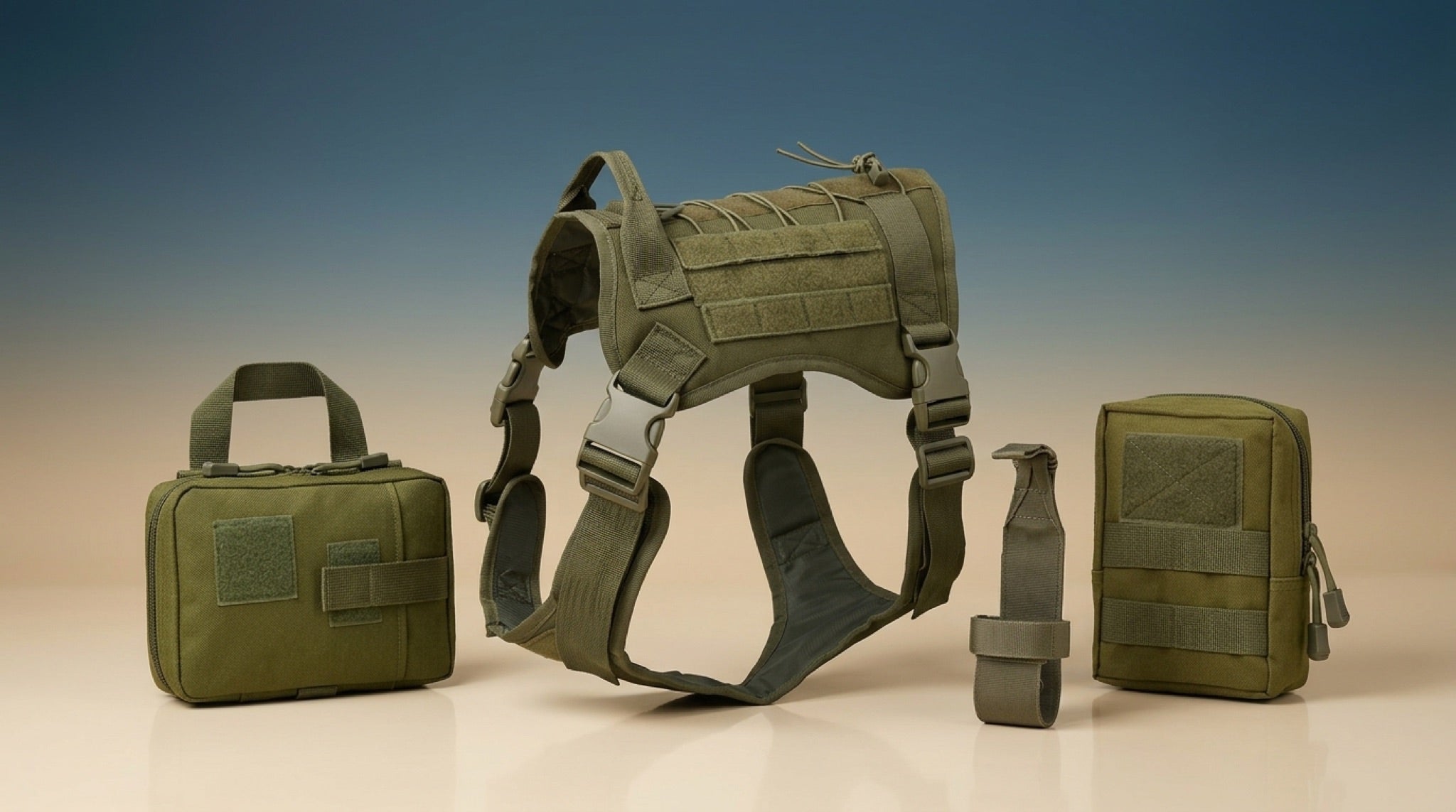 Premium Camouflage Tactical Dog Vest | Outdoor Training & Field Harness