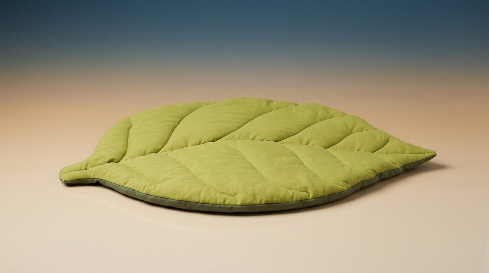 Premium Leaf-Shaped Pet Mat | Reversible Cotton Lounge Bed & Couch Throw