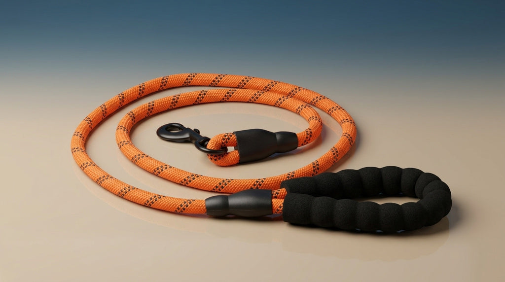 Premium Reflective Dog Leash | Heavy-Duty Climbing Rope with Padded Handle