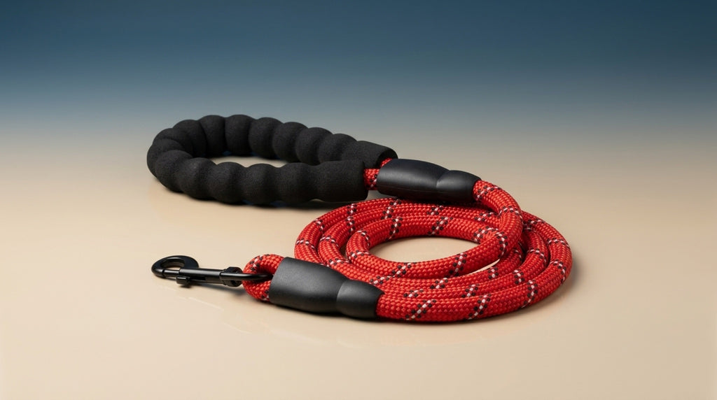 Premium Reflective Dog Leash | Heavy-Duty Climbing Rope with Padded Handle