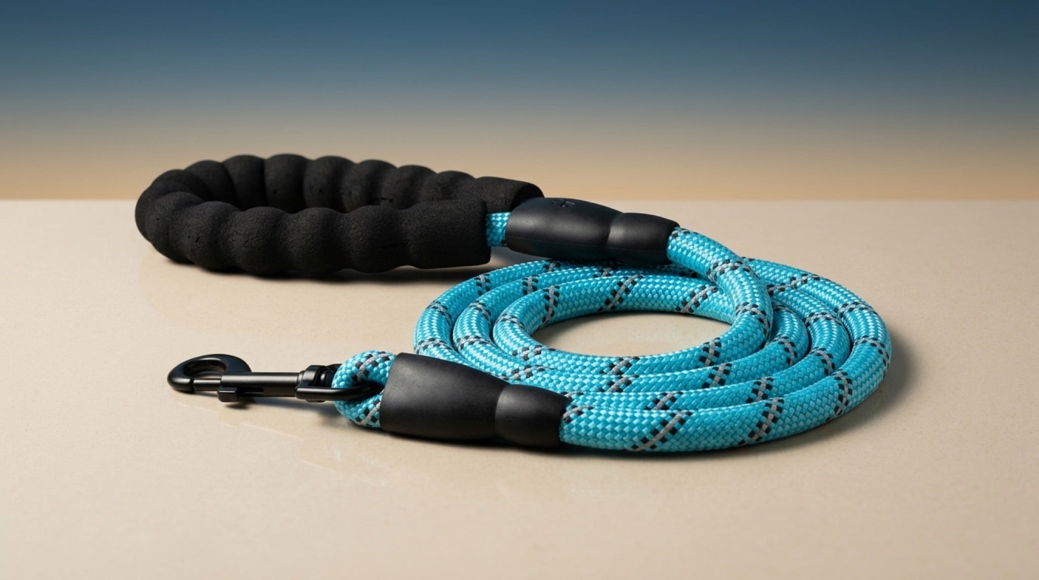 Premium Reflective Dog Leash | Heavy-Duty Climbing Rope with Padded Handle