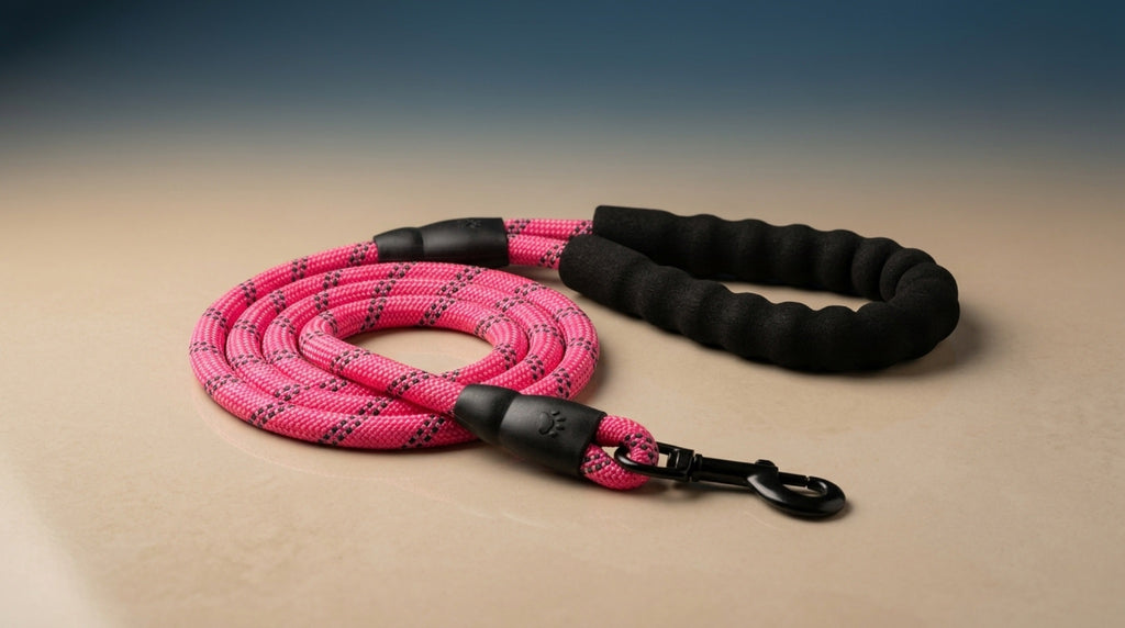 Premium Reflective Dog Leash | Heavy-Duty Climbing Rope with Padded Handle