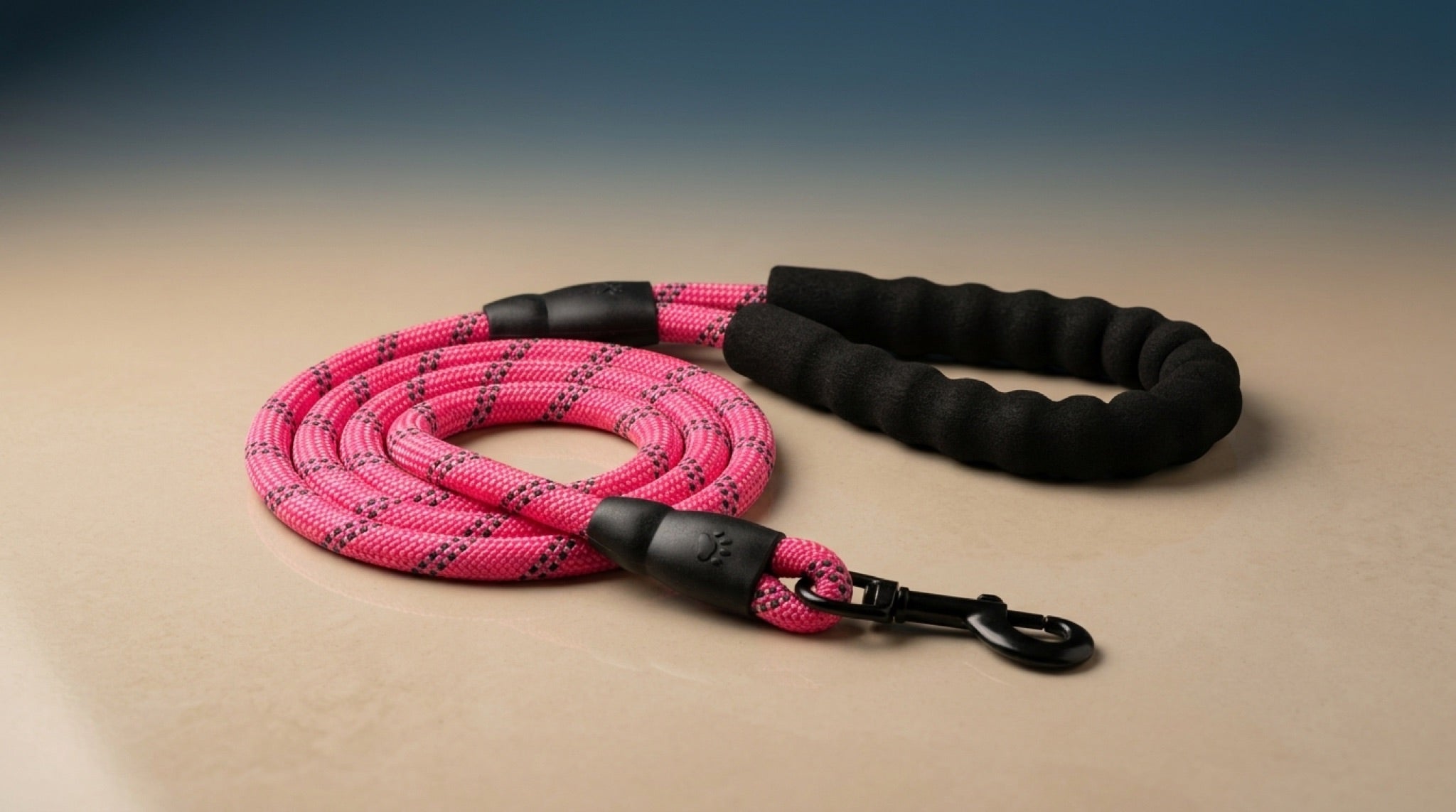 Premium Reflective Dog Leash | Heavy-Duty Climbing Rope with Padded Handle