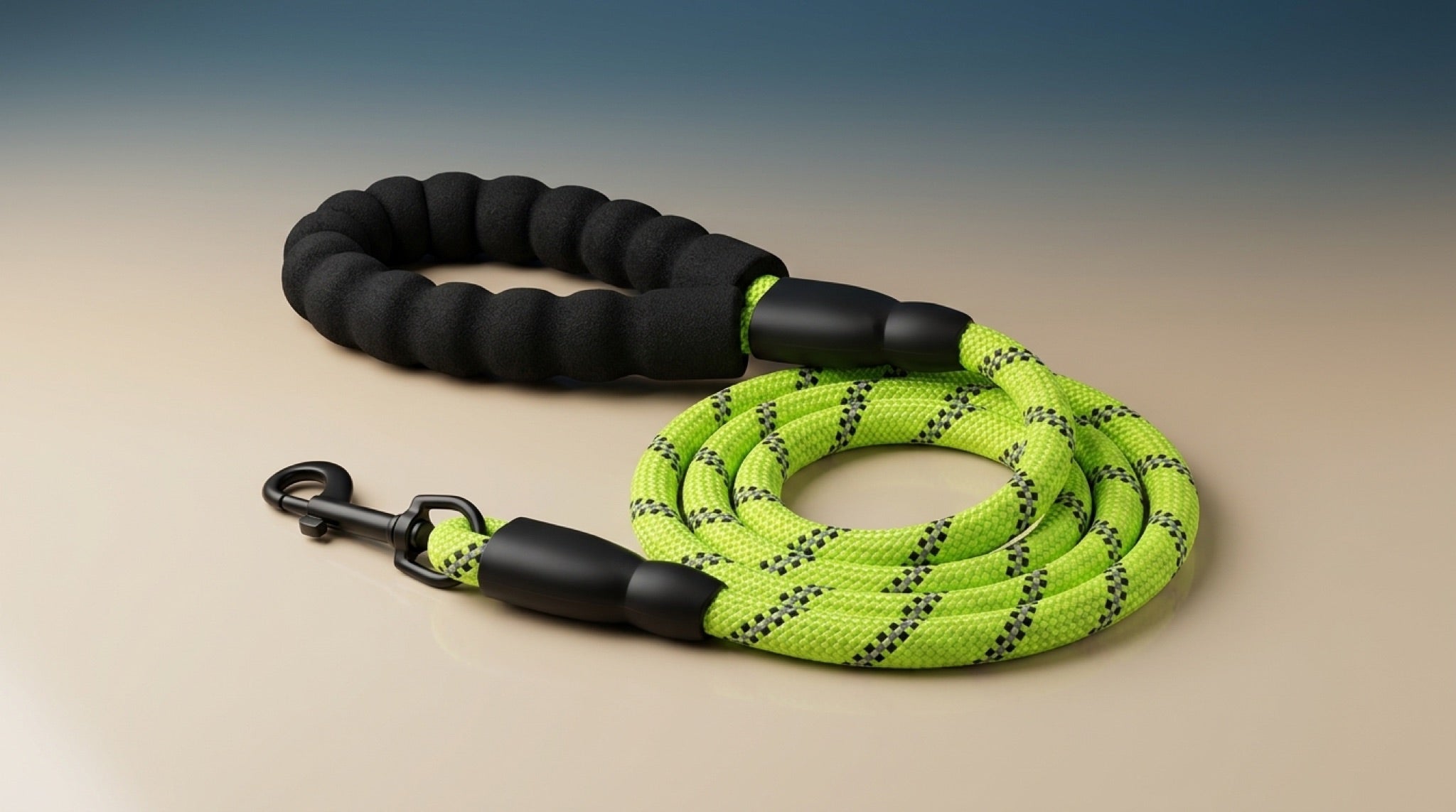Premium Reflective Dog Leash | Heavy-Duty Climbing Rope with Padded Handle