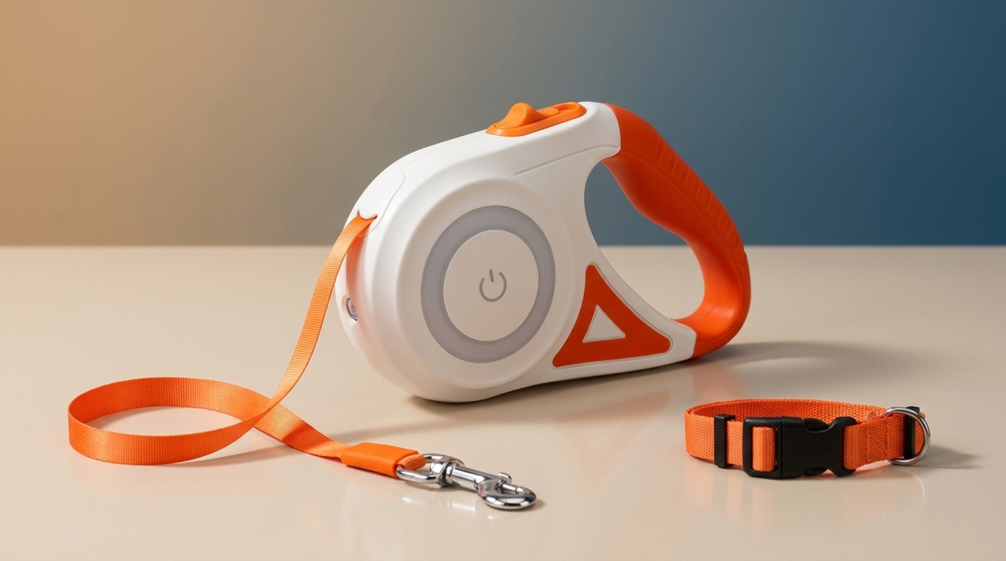 Premium Retractable LED Dog Leash | Automatic Spotlight Tape & Collar Set