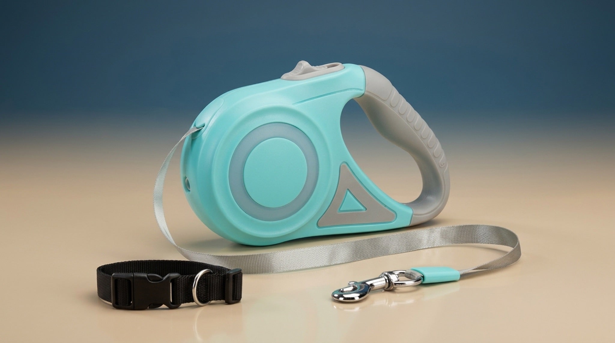 Premium Retractable LED Dog Leash | Automatic Spotlight Tape & Collar Set