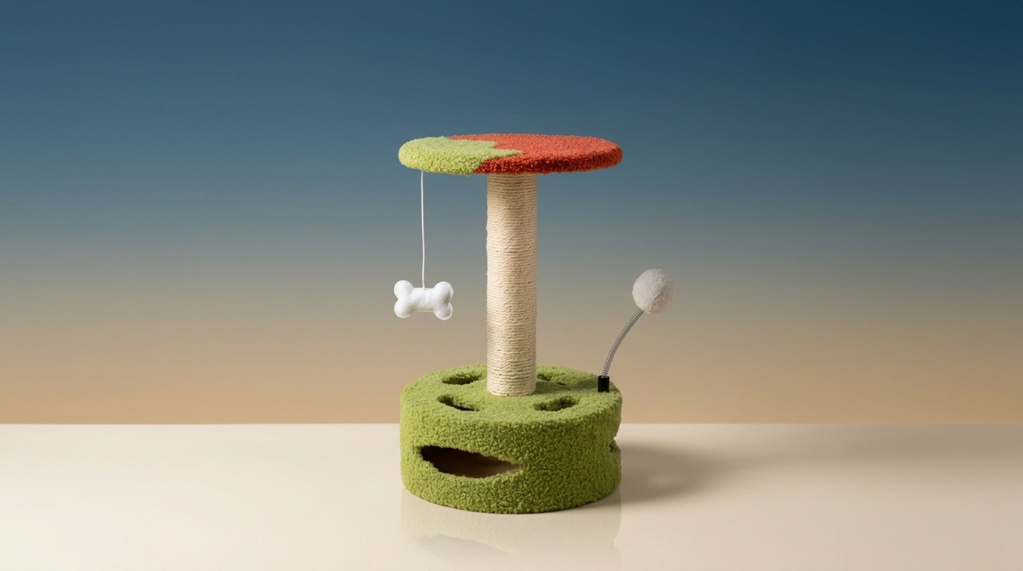 Premium Sisal Cat Scratching Post | Compact Climbing Frame & Lounge