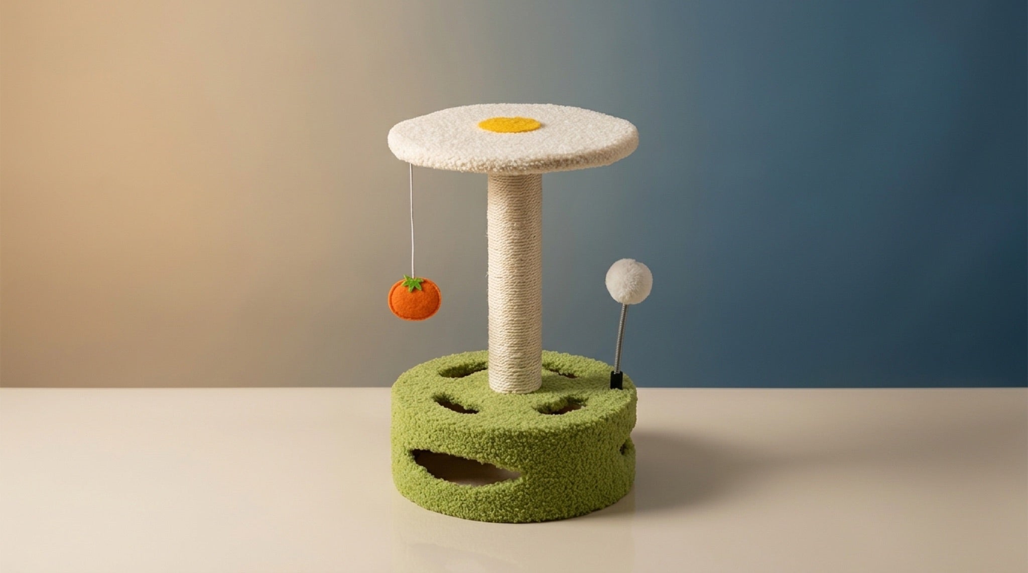 Premium Sisal Cat Scratching Post | Compact Climbing Frame & Lounge