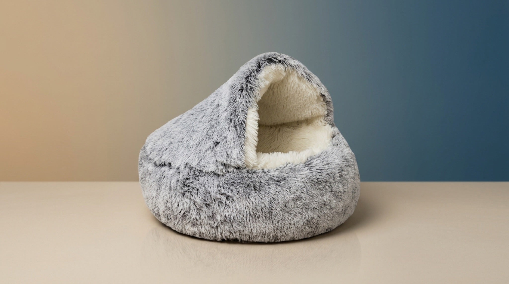 Semi-Enclosed Shell Pet Nest | Four Seasons Calming Cat & Dog Cave