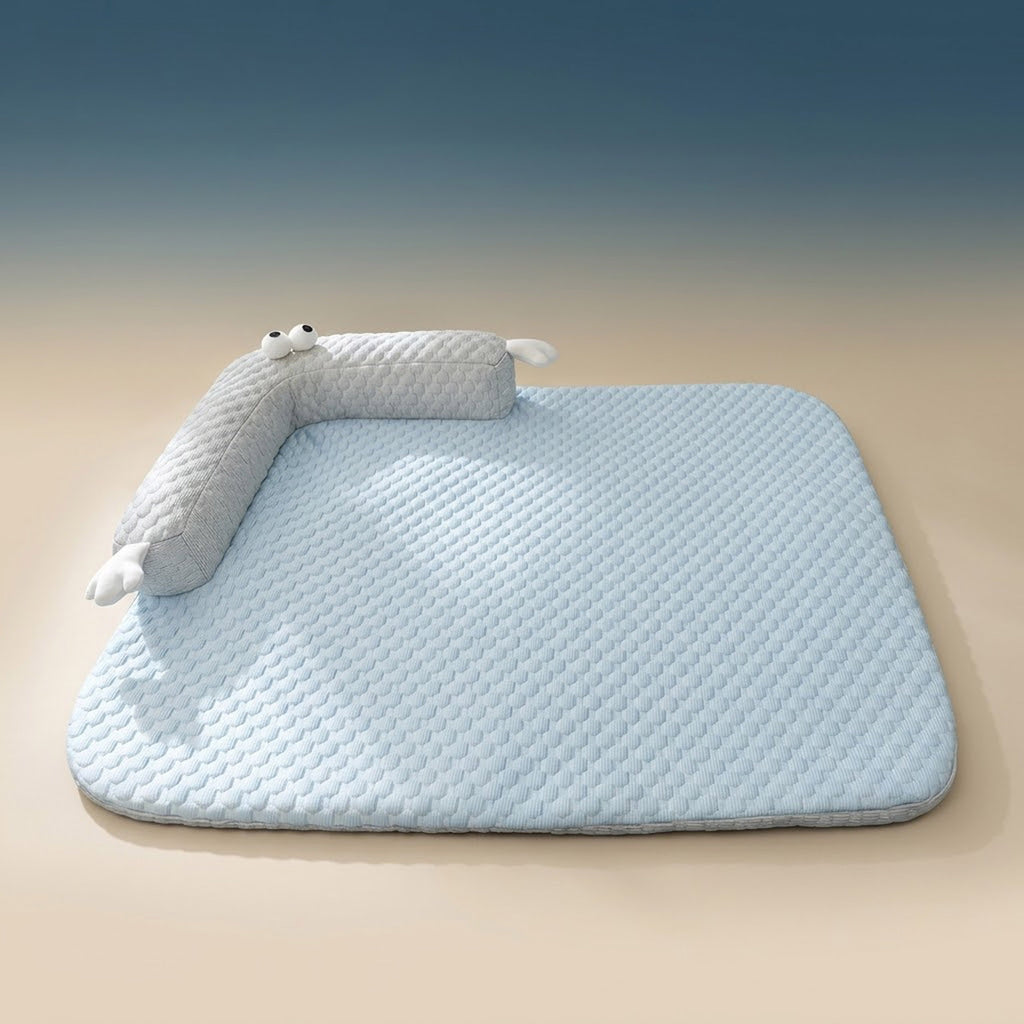 Breathable Rattan Pet Cooling Nest | Summer Ice Silk Cat & Dog Mat
