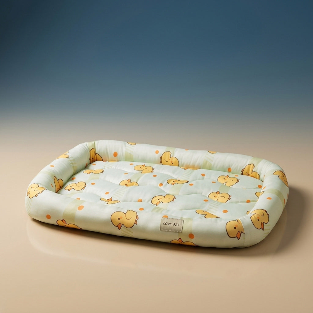 Breathable Rattan Pet Cooling Nest | Summer Ice Silk Cat & Dog Mat