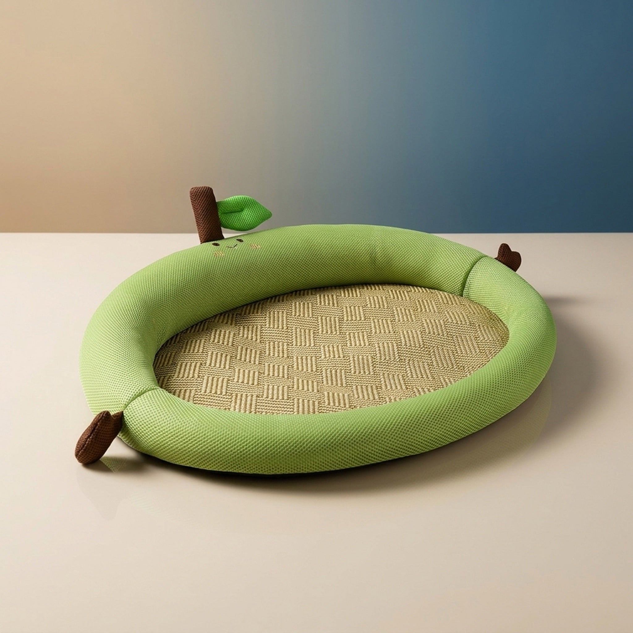 Breathable Rattan Pet Cooling Nest | Summer Ice Silk Cat & Dog Mat