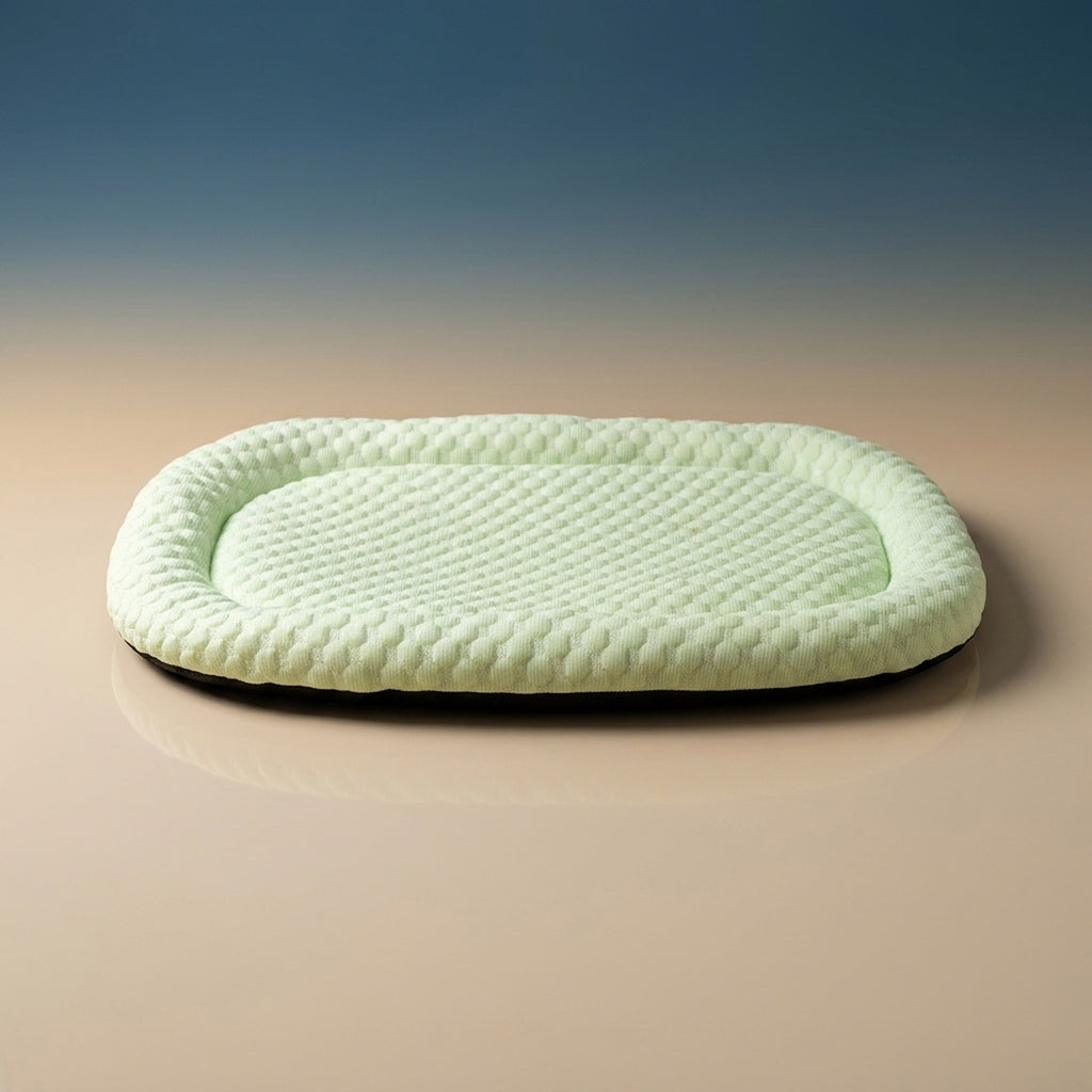 Breathable Rattan Pet Cooling Nest | Summer Ice Silk Cat & Dog Mat