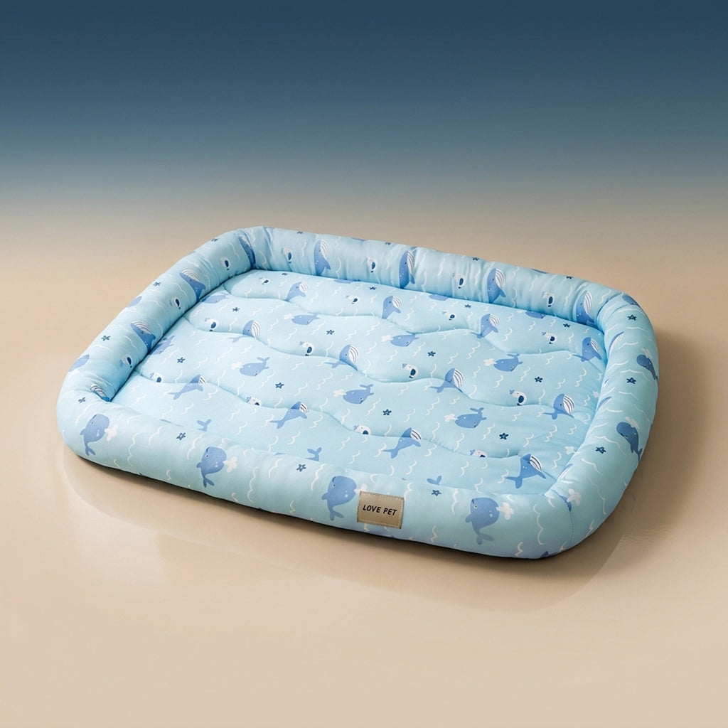 Breathable Rattan Pet Cooling Nest | Summer Ice Silk Cat & Dog Mat