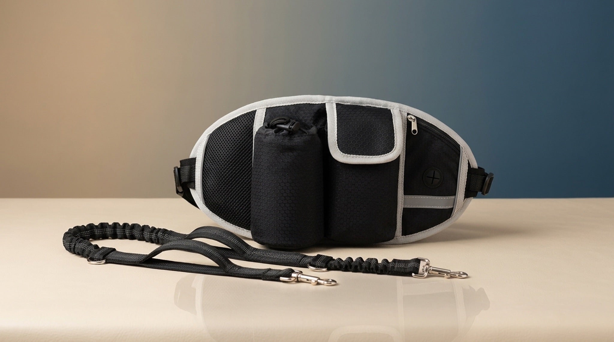 Ultimate Hands-Free Dog Leash & Waist Pack | Bungee Running Belt