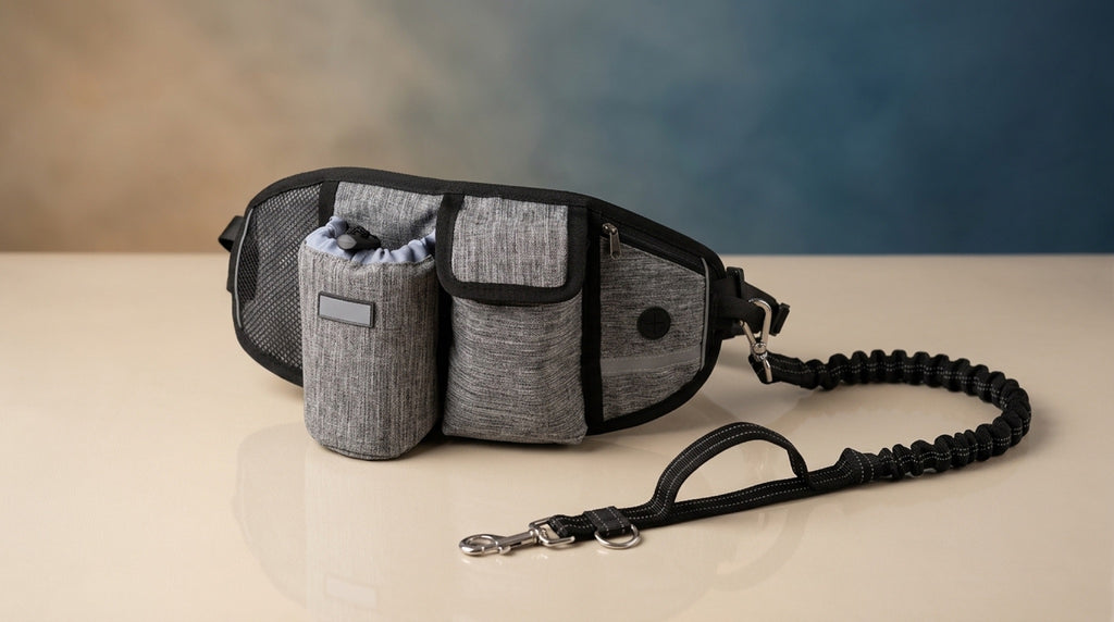 Ultimate Hands-Free Dog Leash & Waist Pack | Bungee Running Belt