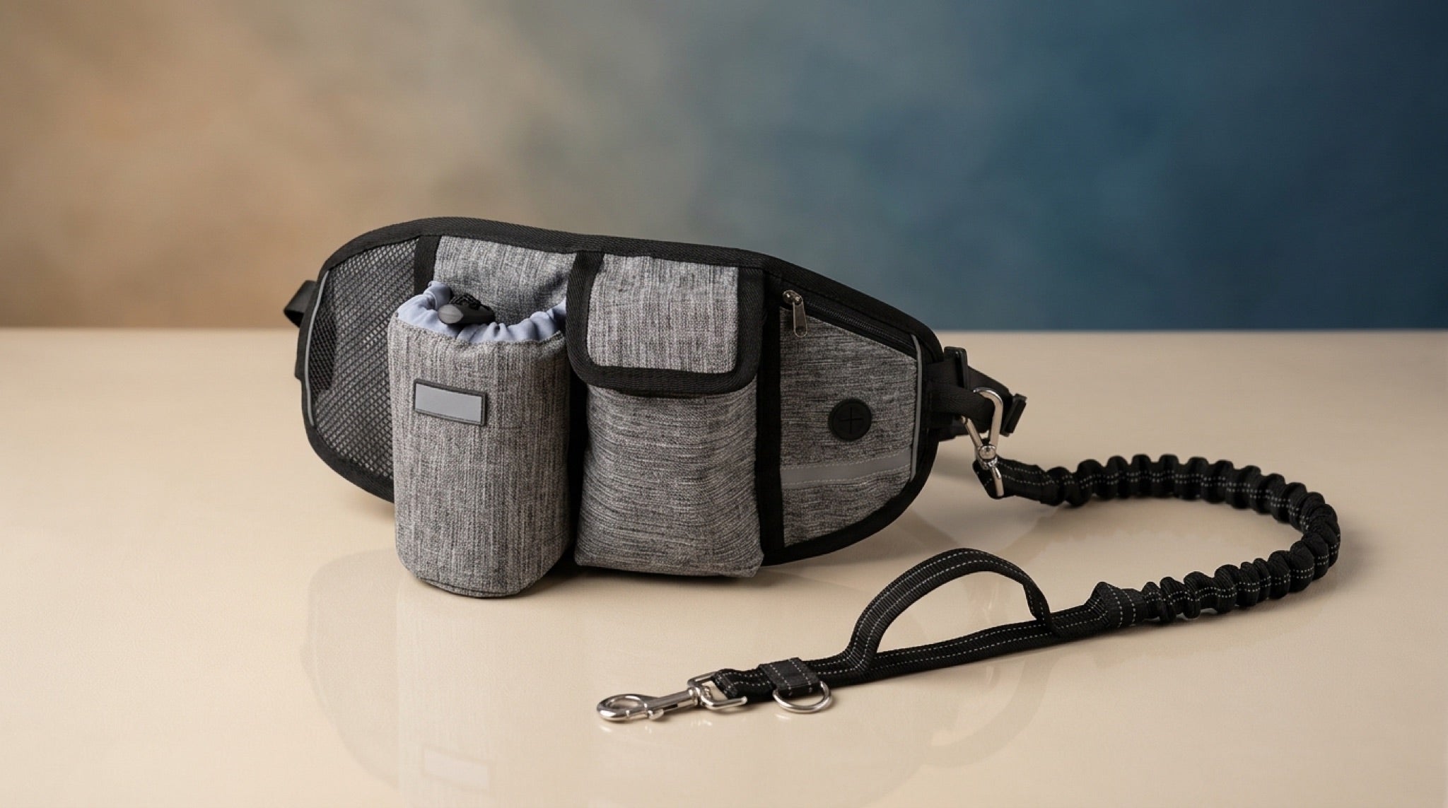 Ultimate Hands-Free Dog Leash & Waist Pack | Bungee Running Belt